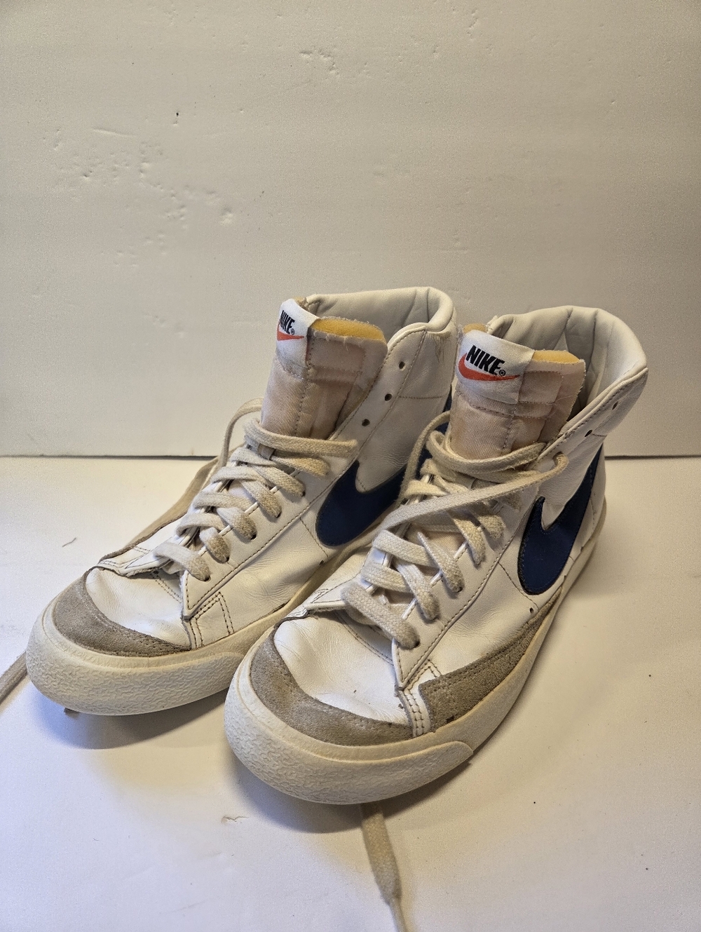 Nike Blazer Mid 77 Blue White Shoes Sneakers Men's Size 10.5